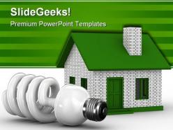 House energy concept realestate powerpoint backgrounds and templates 1210