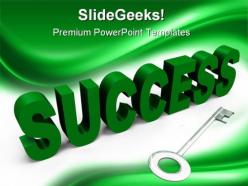 Key to success business powerpoint templates and powerpoint backgrounds 0211