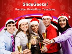 Merry christmas festival powerpoint templates and powerpoint backgrounds 0711