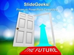 Open the door future powerpoint templates and powerpoint backgrounds 0211