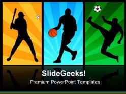 Players sports powerpoint backgrounds and templates 1210