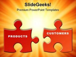 Products customers business powerpoint background and template 1210