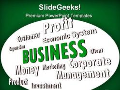 Profit business powerpoint background and template 1210