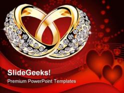 Rings wedding powerpoint templates and powerpoint backgrounds 0311