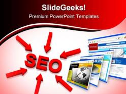 Seo business powerpoint backgrounds and templates 1210