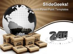 Shipping worldwide concept globe powerpoint templates and powerpoint backgrounds 0411