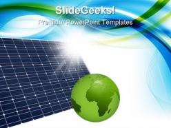 Solar panel global powerpoint templates and powerpoint backgrounds 0211