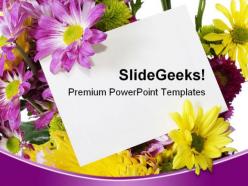 Spring flowers beauty powerpoint background and template 1210