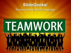 Teamwork people powerpoint templates and powerpoint backgrounds 0811