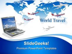 Travel conceptual internet powerpoint templates and powerpoint backgrounds 0811