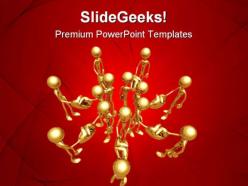 United handshake people powerpoint templates and powerpoint backgrounds 0811