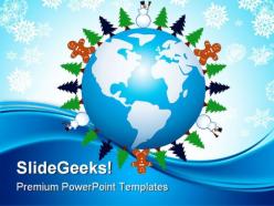 Winter holidays powerpoint backgrounds and templates 0111