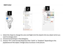 Qi gears with bulb business cloud computing diagram powerpoint template