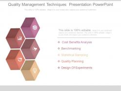 Quality management techniques presentation powerpoint