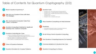 Quantum Cryptography Powerpoint Presentation Slides