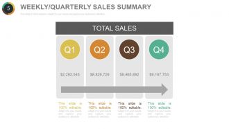 Quarterly sales performance review powerpoint presentation with slides