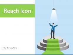 Reach icon customer segment business milestones target achievement