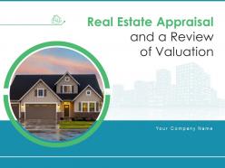 Real estate appraisal and a review of valuation powerpoint presentation slides