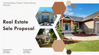 Real estate sale proposal powerpoint presentation slides