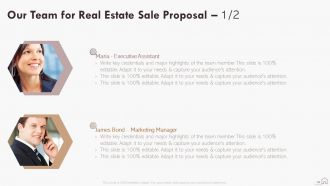 Real estate sale proposal powerpoint presentation slides