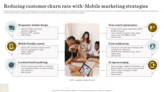 Reducing Customer Churn Rate With Mobile Marketing Strategies Reducing Client Attrition Rate