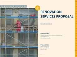 Renovation Services Proposal Powerpoint Presentation Slides