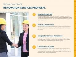 Renovation Services Proposal Powerpoint Presentation Slides