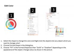 Result analysis pie process chart flat powerpoint design