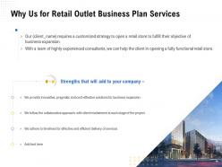 Retail Outlet Business Plan Proposal Powerpoint Presentation Slides