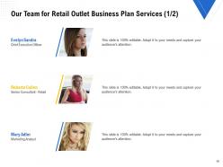 Retail Outlet Business Plan Proposal Powerpoint Presentation Slides