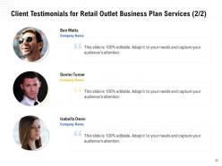 Retail Outlet Business Plan Proposal Powerpoint Presentation Slides