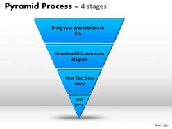 85461034 style layered pyramid 4 piece powerpoint presentation diagram infographic slide