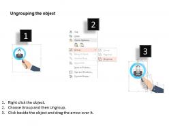 Right people selection magnifier in hand flat powerpoint design