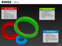 40578413 style variety 1 rings 3 piece powerpoint presentation diagram infographic slide