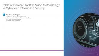 Risk Based Methodology To Cyber And Information Security Powerpoint Presentation Slides