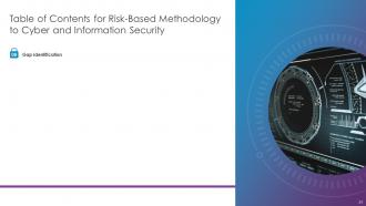 Risk Based Methodology To Cyber And Information Security Powerpoint Presentation Slides