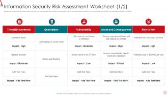 Risk Management Framework For Information Security Powerpoint Presentation Slides