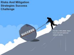 Risks and mitigation strategies success challenge powerpoint slides design