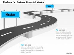 Roadmap for business vision and mission powerpoint template