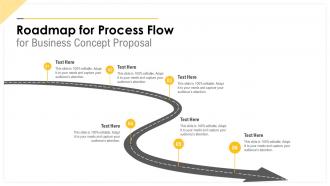 Roadmap for process flow for business concept proposal ppt styles deck