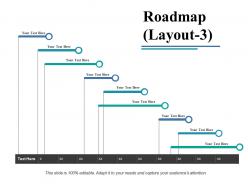 Roadmap powerpoint shapes