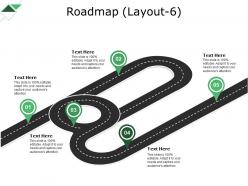 Roadmap powerpoint slide clipart