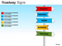 Roadway signs powerpoint presentation slides