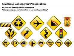 Roadway signs powerpoint presentation slides