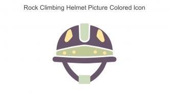 Rock Climbing Helmet Picture Colored Icon In Powerpoint Pptx Png And Editable Eps Format