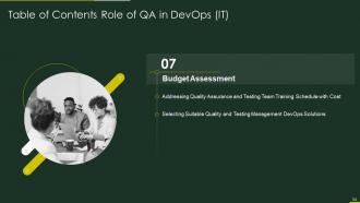 Role of qa in devops it powerpoint presentation slides