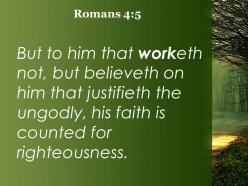 Romans 4 5 faith is credited as righteousness powerpoint church sermon