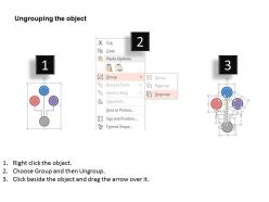 Rx two staged organizational cjhart with employee icon flat powerpoint design