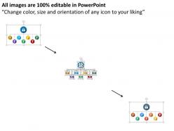 Safety hierarchy chart with lock flat powerpoint design