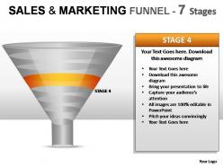 Sales and marketing funnel 7 stages powerpoint presentation slides